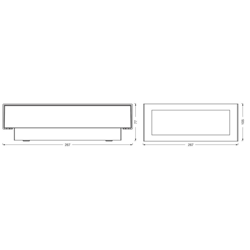 Osram - Lauko sieninis šviestuvas ENDURA STYLE LED/10W/230V IP54 antracitas
