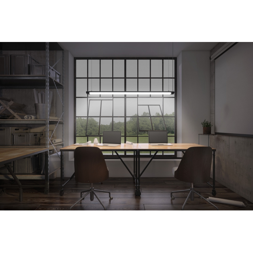 Osram - LED dimeriuojamas pakabinamas šviestuvas ant kabelio OFFICE LINE LED/40W/230V 4000K 120 cm juodas