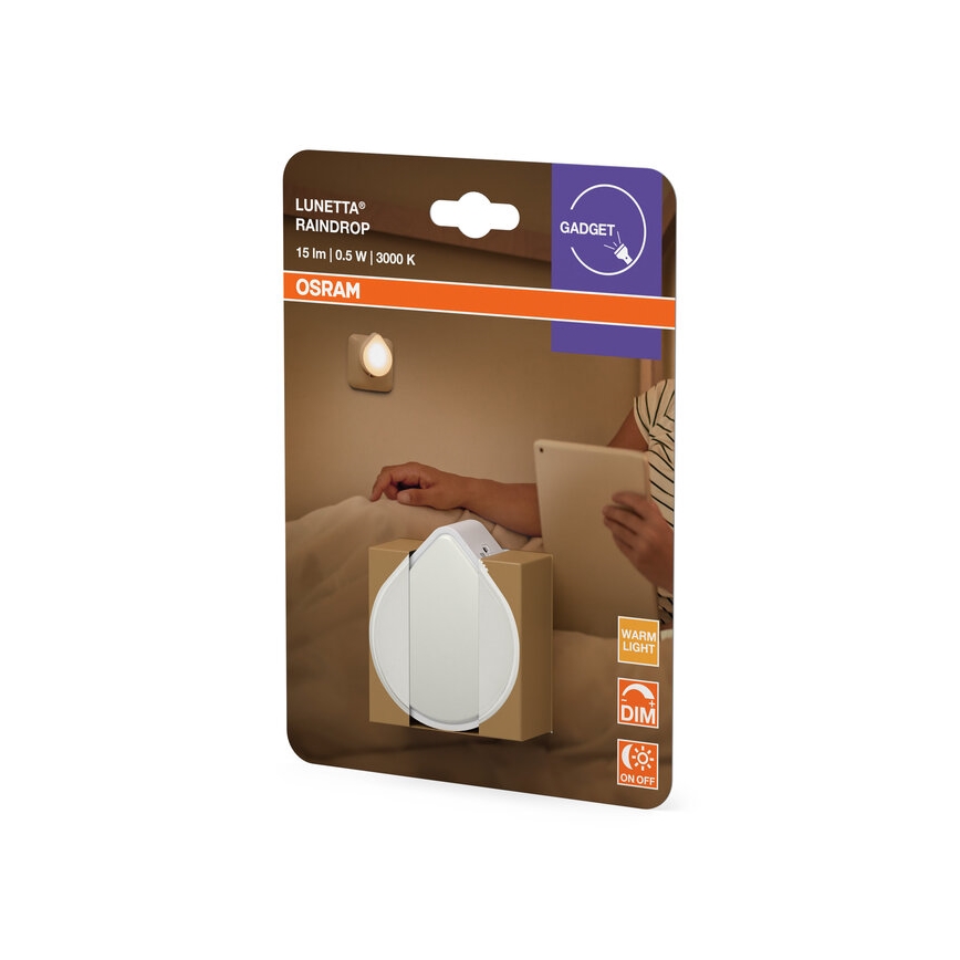 Osram - LED dimeriuojamas kištukinis orientacinis šviestuvas LUNETTA LED/0,5W/230V