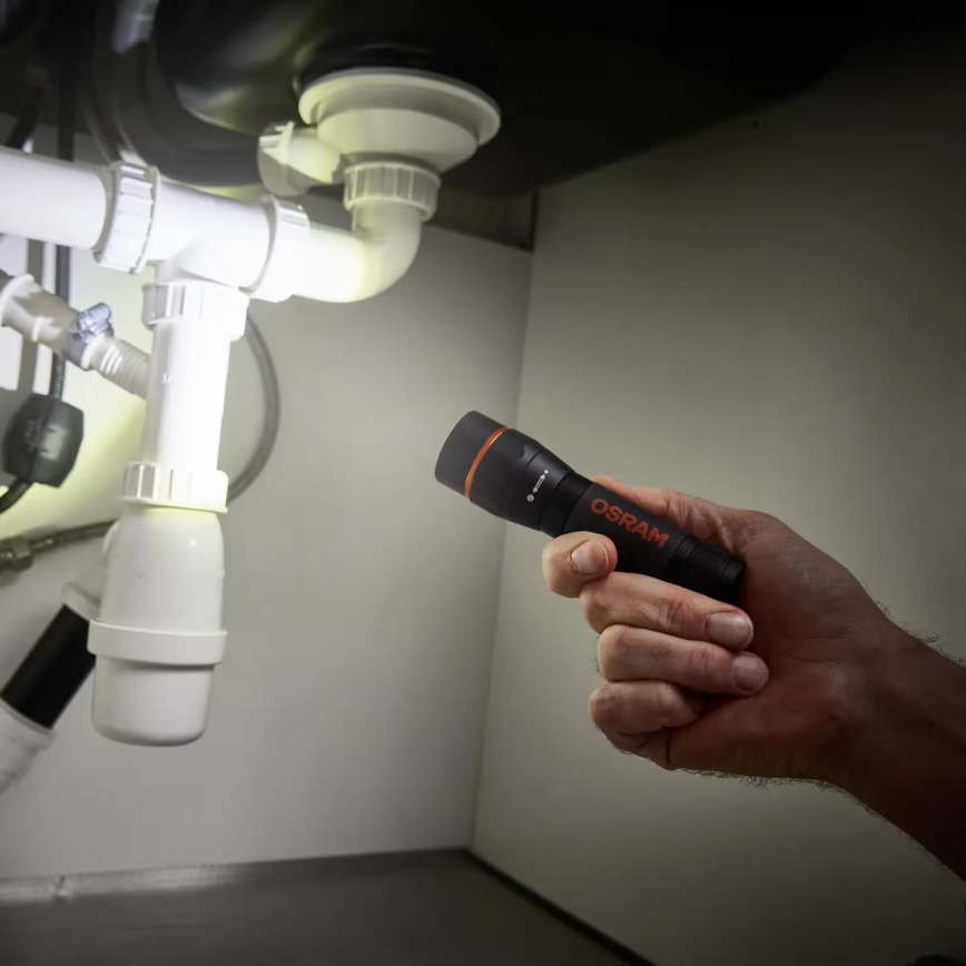 Osram - reguliuojamo ryškumo LED žibintuvėlis LEDINSPECT TORCH 450 ESSENTIAL LED/6W/3xAAA IP44