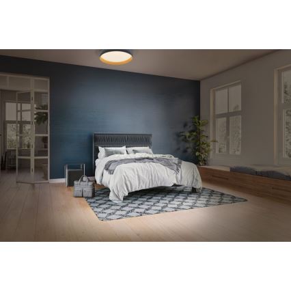 Osram - reguliuojamo ryškumo LED lubinis šviestuvas ORBIS LIVIA LED/16W/230V, skersmuo 30 cm, antracito/rudos spalvos