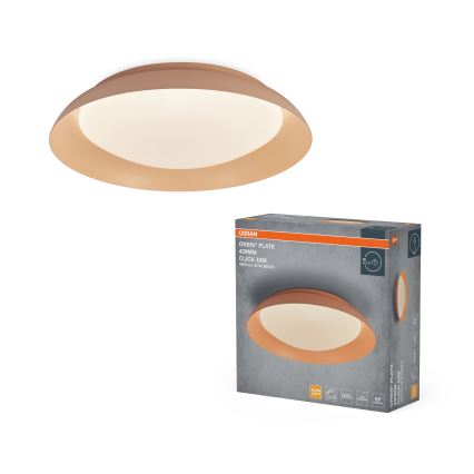 Osram - reguliuojamas LED lubinis šviestuvas PLATE LED/35W/230V skersmuo 43 cm rožinis