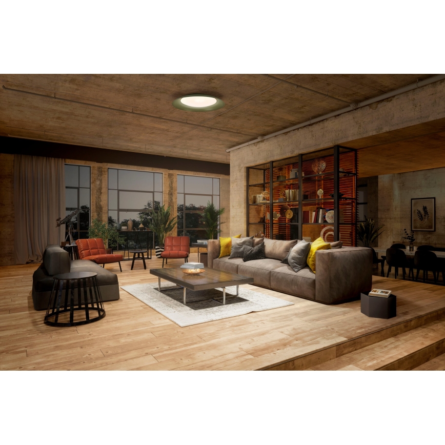 Osram - LED dimeriuojamas lubinis šviestuvas PLATE LED/45W/230V skersmuo 48 cm žalia