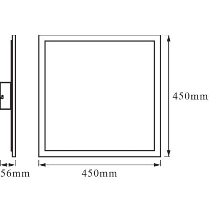 Osram - LED dimeriuojamas lubinis šviestuvas SMART+ PLANON LED/28W/230V 45x45 cm 3000-6500K Wi-Fi