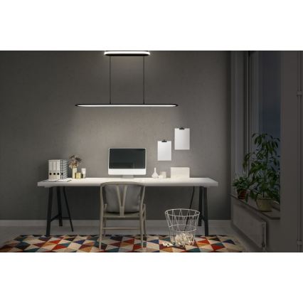 Osram - dimeriuojamas LED pakabinamas šviestuvas ant laido OFFICE LINE LED/57W/230V 4000K 100 cm CRI 90 juodas