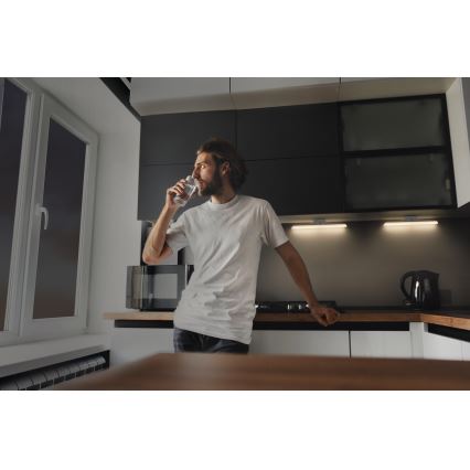 Osram - reguliuojamo ryškumo po spintelės LED šviestuvas su judesio ir sutemos jutikliu LINEAR LED/5W/3,7V 2200 mAh 3000K 35 cm baltas