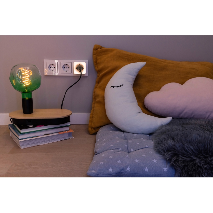 Osram - LED reguliuojama kištukinė rozetė su apšvietimu SCHUKO SMART+ NIGHTLIGHT 3680W/230V Wi-Fi