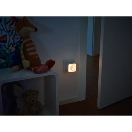 Osram - LED reguliuojama kištukinė rozetė su apšvietimu SCHUKO SMART+ NIGHTLIGHT 3680W/230V Wi-Fi