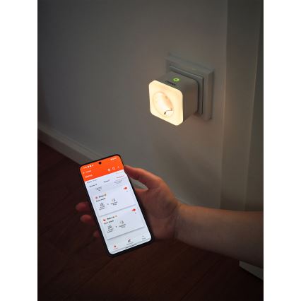 Osram - LED reguliuojama kištukinė rozetė su apšvietimu SCHUKO SMART+ NIGHTLIGHT 3680W/230V Wi-Fi