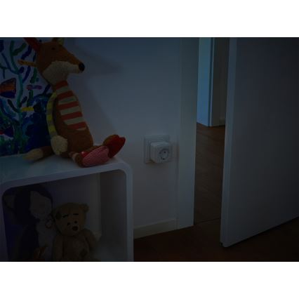 Osram - LED reguliuojama kištukinė rozetė su apšvietimu SCHUKO SMART+ NIGHTLIGHT 3680W/230V Wi-Fi