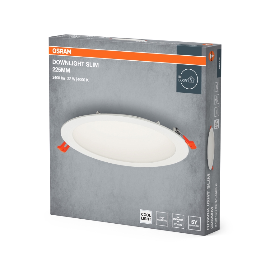 Osram - LED įleidžiamas lubinis šviestuvas SLIM LED/22W/230V 4000K