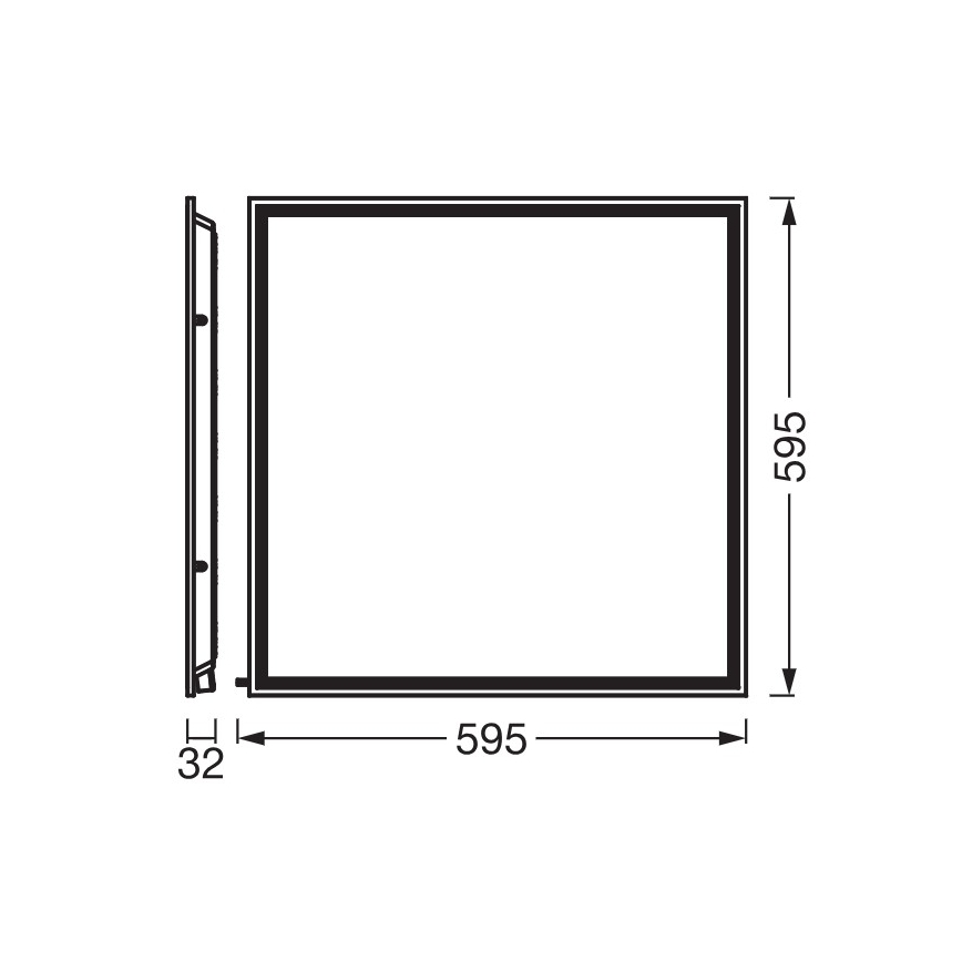 Osram - Įleidžiamas LED panelis ESSENTIAL LED/40W/230V 3000/4000/6500K 60x60 cm UGR19