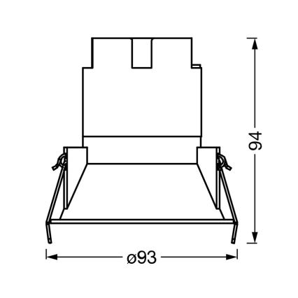 Osram - LED įleidžiamas šviestuvas SPOT TWIST LED/10W/230V 3000K Ø 9,3 cm baltas