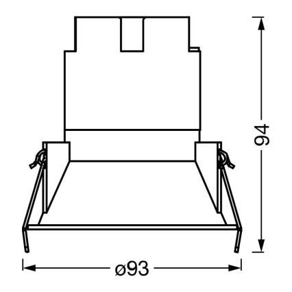 Osram - SPOT TWIST įleidžiamas LED šviestuvas LED/10W/230V 4000K Ø 9,3 cm baltas/sidabrinis