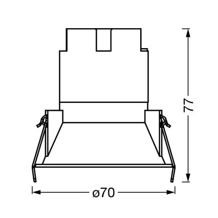 Osram - LED įleidžiamasis šviestuvas SPOT TWIST LED/5W/230V 4000K Ø 7 cm balta/juoda