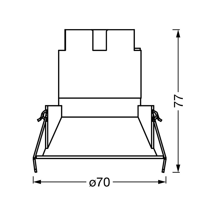 Osram - LED įleidžiamasis šviestuvas SPOT TWIST LED/5W/230V 4000K Ø 7 cm balta/sidabrinė