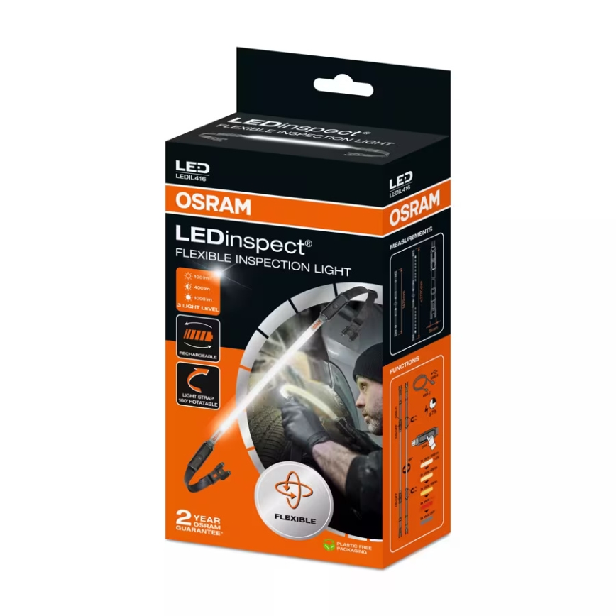 Osram - reguliuojamas automobilinis apžiūros žibintuvėlis LEDINSPECT INSPECTION LIGHT LED/10W/3,7V 2200 mAh