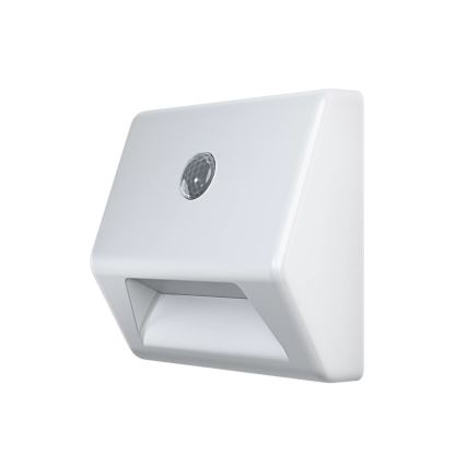 Osram - LED laiptų šviestuvas su jutikliu NIGHTLUX LED/0,25W/3xAAA IP54 baltas