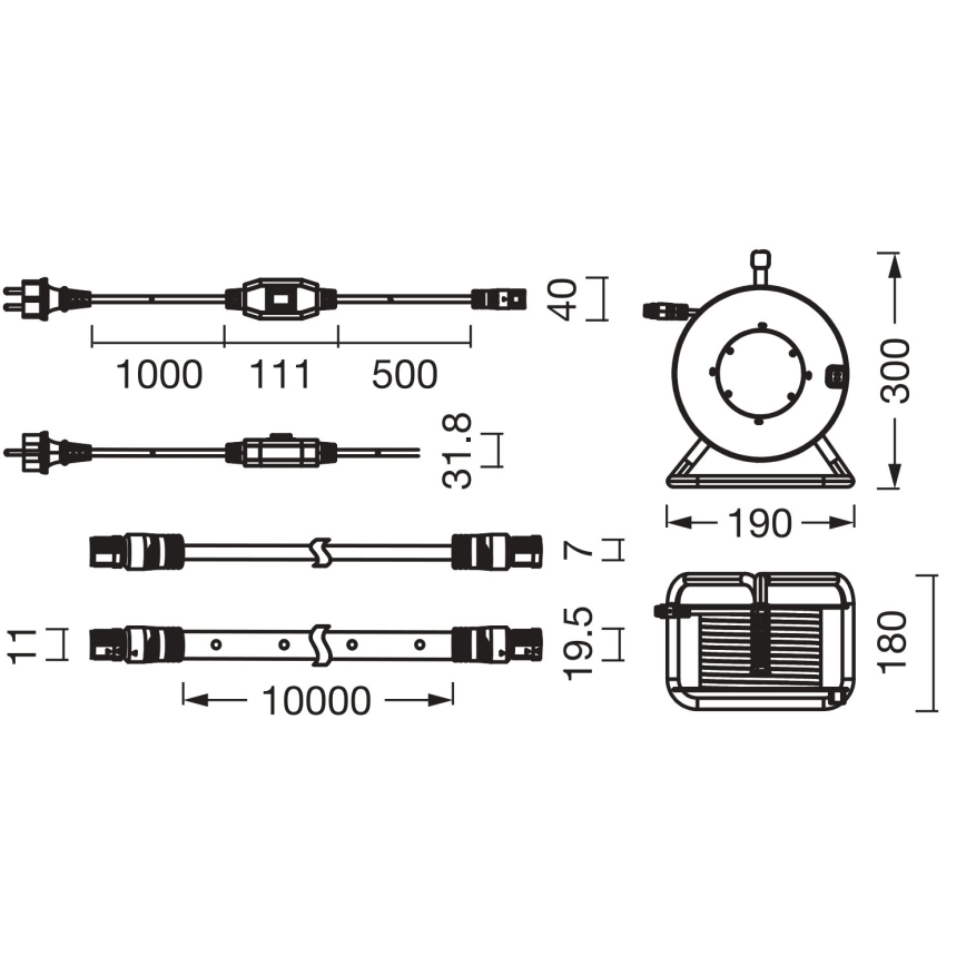 Osram - LED lauko juosta FLEX 10m LED/70W/230V IP65