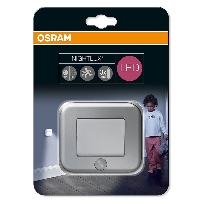 Osram - LED Lauko šviestuvas su jutikliu NIGHTLUX LED/0,25W/3xAAA IP54