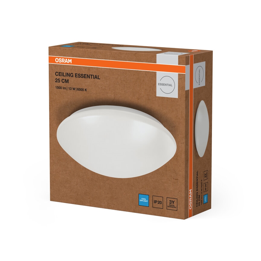 Osram - LED lubinis šviestuvas ESSENTIAL LED/13W/230V 6500K skersmuo 25 cm