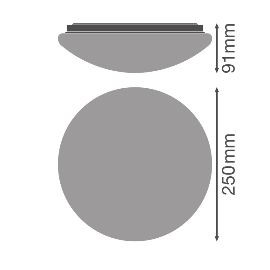 Osram - LED lubinis šviestuvas ESSENTIAL LED/13W/230V 6500K skersmuo 25 cm