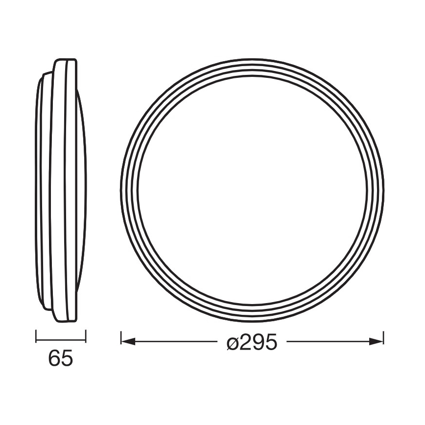 Osram - LED lubinis šviestuvas ORBIS HELMAN LED/16W/230V, skersmuo 29,5 cm, sidabrinis