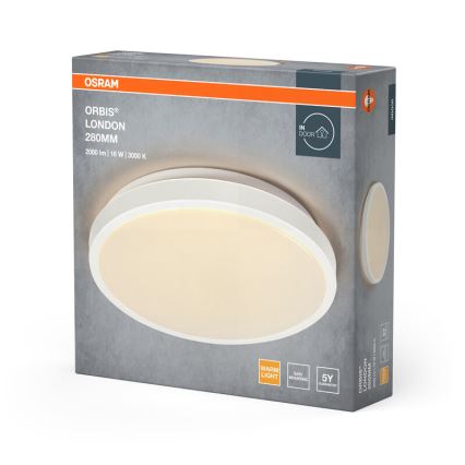 Osram - LED lubinis šviestuvas ORBIS LONDON LED/16W/230V Ø 28 cm balta