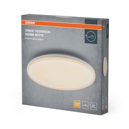 Osram - LED lubinis šviestuvas ORBIS PEDERSON LED/36W/230V skersmuo 55 cm baltas