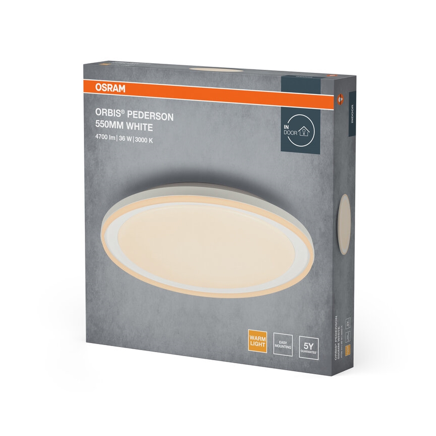 Osram - LED lubinis šviestuvas ORBIS PEDERSON LED/36W/230V skersmuo 55 cm baltas