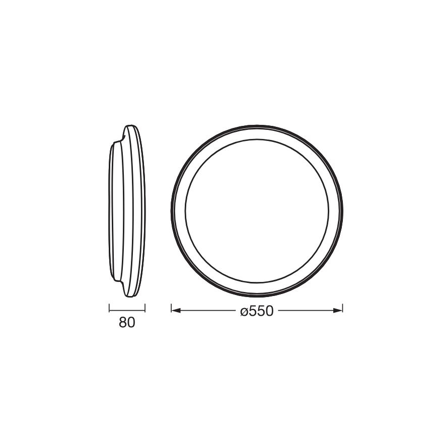 Osram - LED lubinis šviestuvas ORBIS PEDERSON LED/36W/230V skersmuo 55 cm baltas