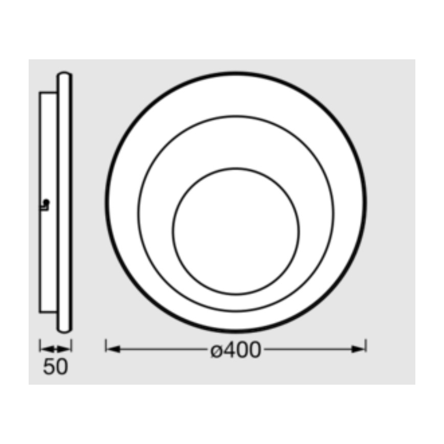 Osram - LED lubinis šviestuvas ORBIS SPIRAL LED/27W/230V Ø 40 cm baltas