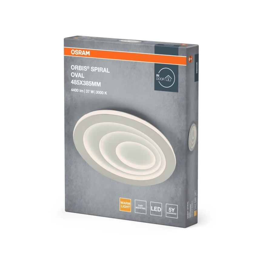 Osram - LED lubinis šviestuvas ORBIS SPIRAL LED/37W/230V baltas