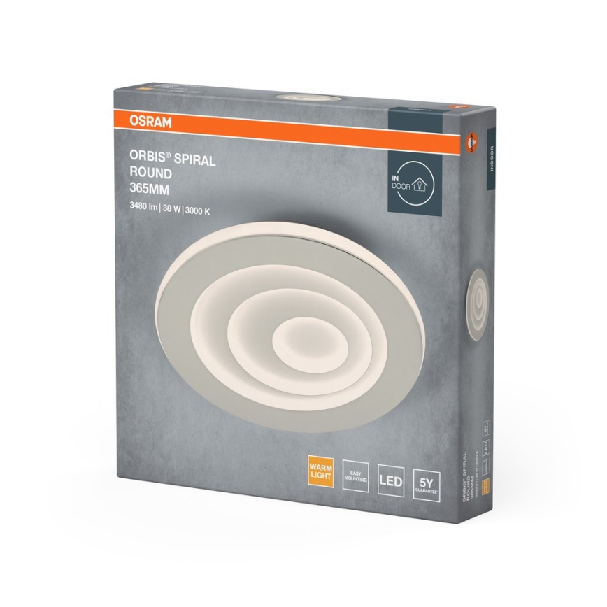 Osram - LED lubinis šviestuvas ORBIS SPIRAL LED/38W/230V, skersmuo 36,5 cm, baltas