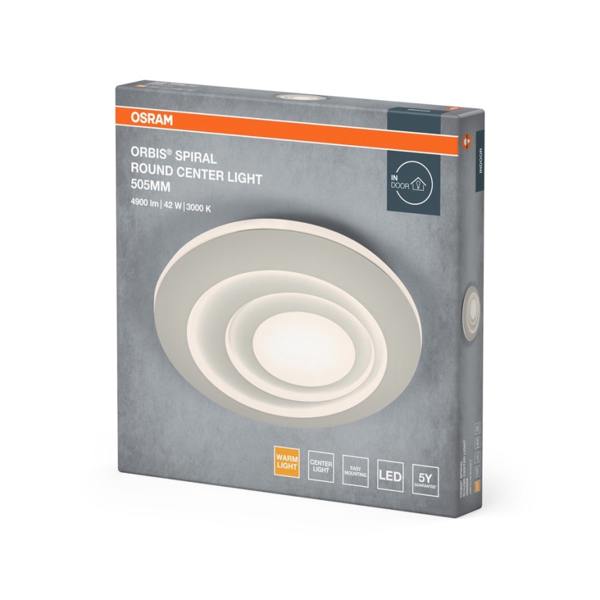 Osram - LED lubinis šviestuvas ORBIS SPIRAL LED/42W/230V skersmuo 50,5 cm baltas