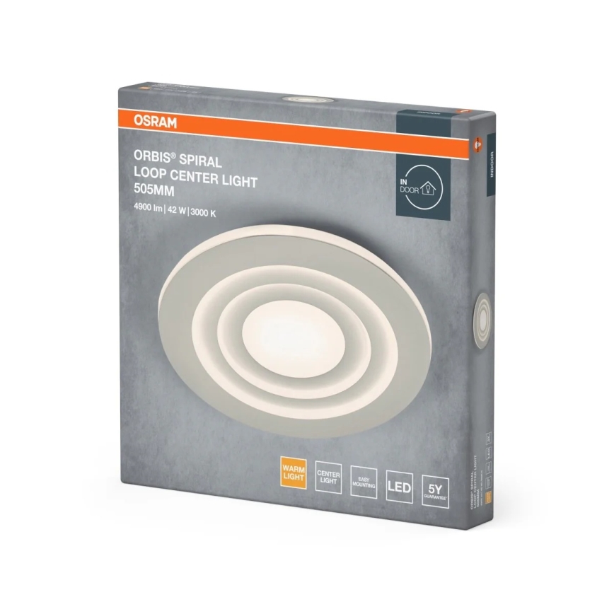 Osram - LED lubinis šviestuvas ORBIS SPIRAL LED/42W/230V skersmuo 50,5 cm baltas