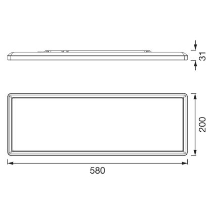 Osram - LED lubinis šviestuvas PLANON EASYFIX LED/24W/230V 2800/4000/6000K IP54 balta