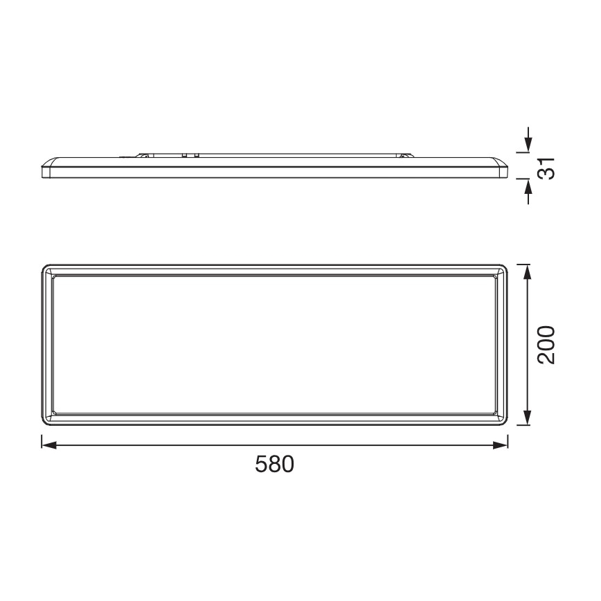 Osram - LED lubinis šviestuvas PLANON EASYFIX LED/24W/230V 2800/4000/6000K IP54 balta