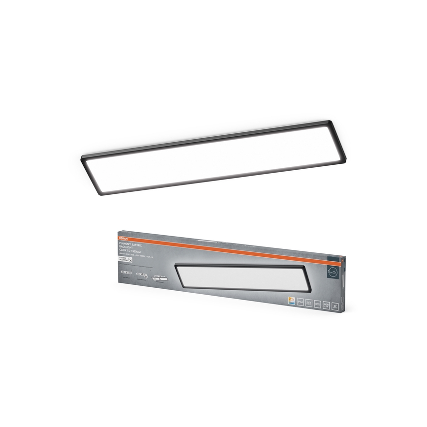 Osram - LED lubinis šviestuvas PLANON EASYFIX LED/30W/230V 2800/4000/6000K IP54 juodas