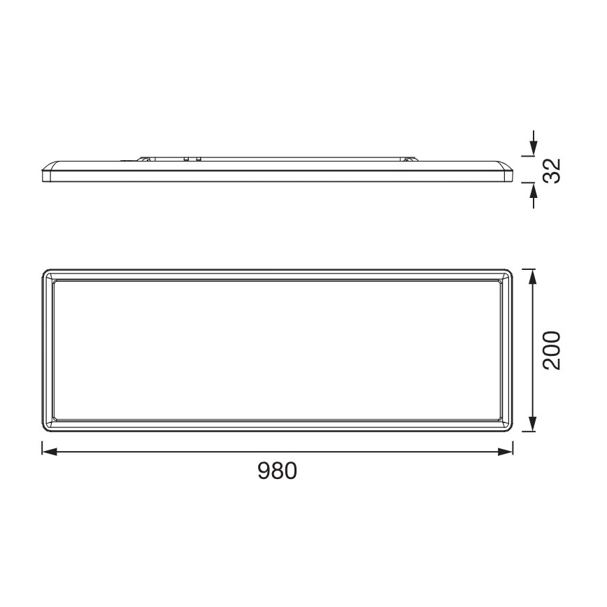 Osram - LED lubinis šviestuvas PLANON EASYFIX LED/30W/230V 2800/4000/6000K IP54 juodas