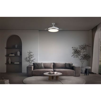 Osram - LED lubinis šviestuvas su ventiliatoriumi CEILING FAN LED/66W/230V 3000/4000/6500K balta + nuotolinis valdymas