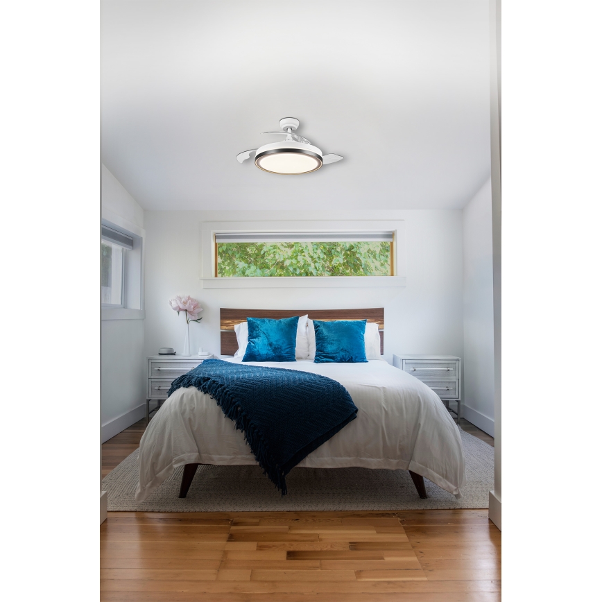 Osram - LED lubinis šviestuvas su ventiliatoriumi CEILING FAN LED/66W/230V 3000/4000/6500K balta + nuotolinis valdymas