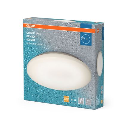 Osram - LED vonios kambario lubinis šviestuvas su judesio ir sutemos jutikliu ORBIS LED/25W/230V IP44