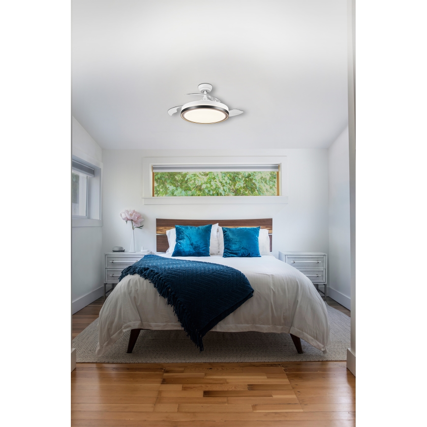 Osram - LED lubinis ventiliatorinis šviestuvas LED/66W/230V 3000/4000/6500K baltas + nuotolinis valdymas