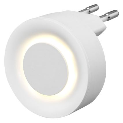 Osram - LED naktinė lemputė su judesio ir sutemų jutikliu LUNETTA LED/0,31W/230V balta