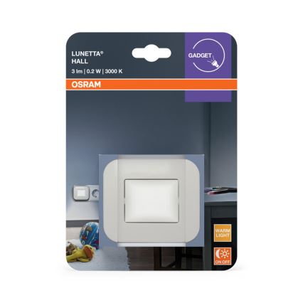 Osram - LED naktinė lemputė su sutemų jutikliu LUNETTA LED/0,2W/230V