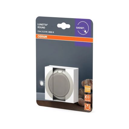 Osram - LED naktinė švieselė su jutikliu LUNETTA LED/0,3W/230V 3000K