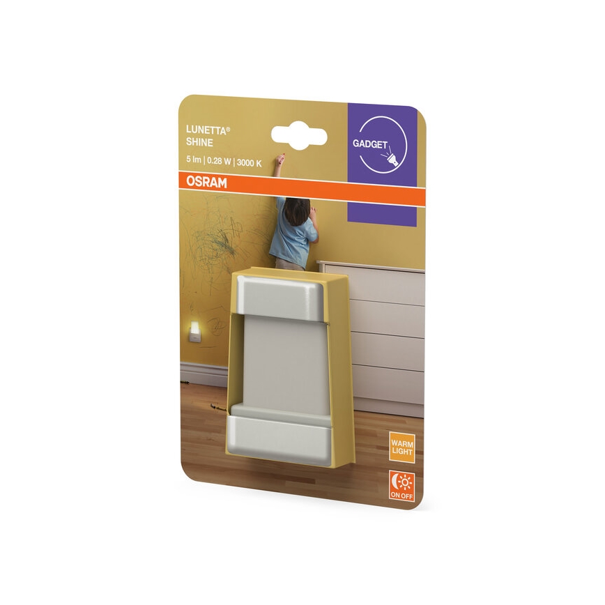 Osram - LED Naktinis šviestuvas su jutikliu LUNETTA LED/0,28W/230V 3000K