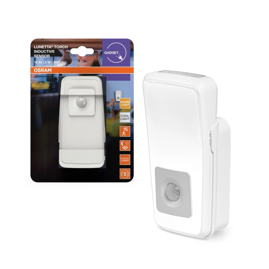 Osram - LED orientacinė lempa į lizdą su jutikliu LUNETTA LED/2W/230V