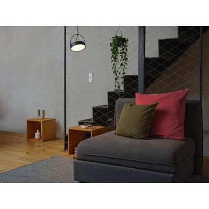 Osram - LED pakabinamas šviestuvas ant troselio DECOR PUCK LED/12W/230V CRI 90 juodas